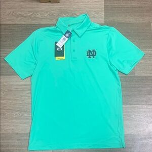 Notre Dame Under Armour Men's Green Polo Shirt